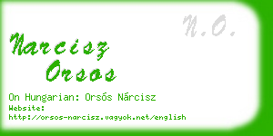 narcisz orsos business card